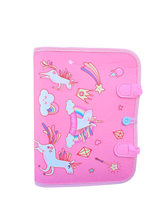 Pink Unicorn Montessori Busy Board